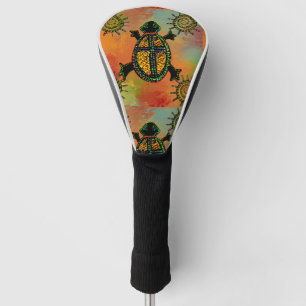 SOUTHWESTERN   TURTLE  ART      GOLF HEAD COVER