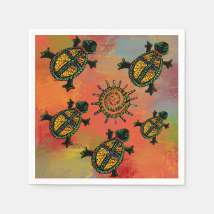 SOUTHWESTERN TURTLE ART     NAPKIN