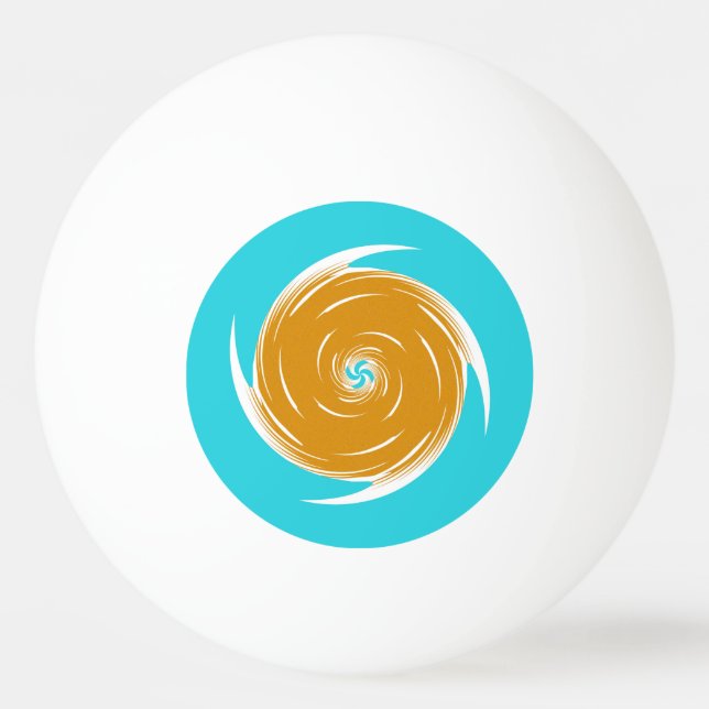 Southwestern Twirl Pattern Ping Pong Ball (Front)