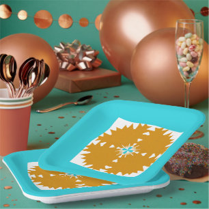 Southwestern Vibes Multi-Colour Pattern Paper Plate