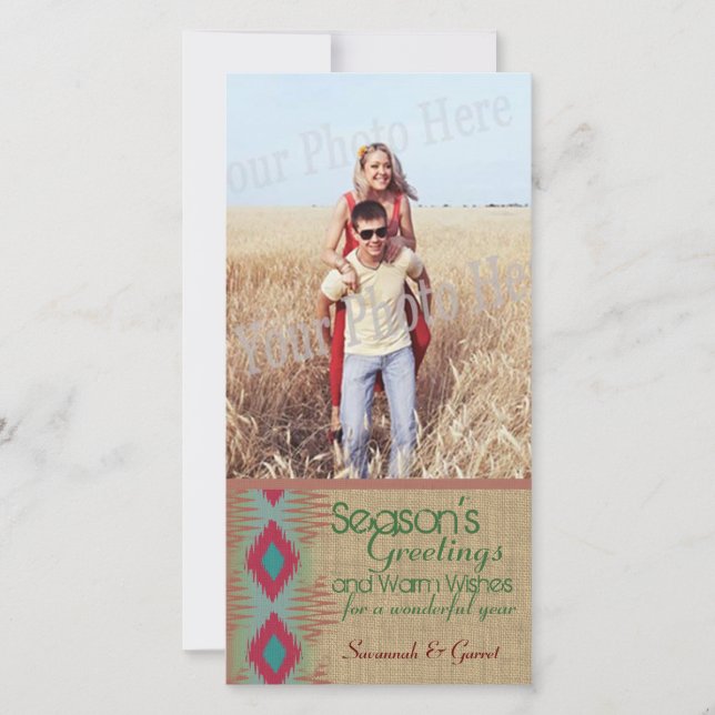 Southwestern Weave Holiday Greeting (Front)