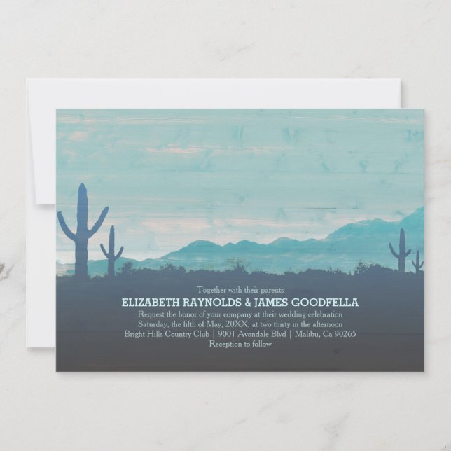 Southwestern Wedding Invitations (Front)