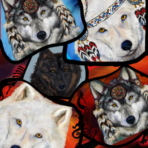 SOUTHWESTERN WOLF ART TISSUE PAPER