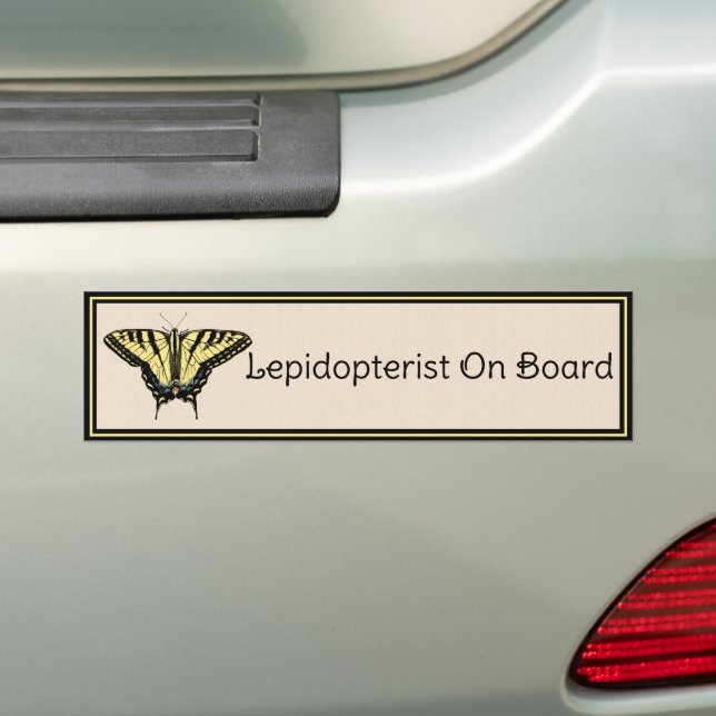 Southwestern Yellow Swallowtail Butterfly   Bumper Sticker (On Car)