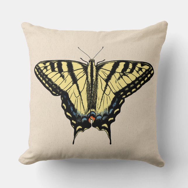 Southwestern Yellow Swallowtail Butterfly  Cushion (Front)