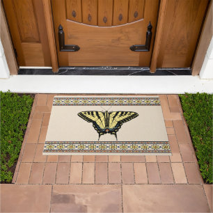 Southwestern Yellow Swallowtail Butterfly Medium Doormat