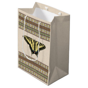 Southwestern Yellow Swallowtail Butterfly Medium Gift Bag