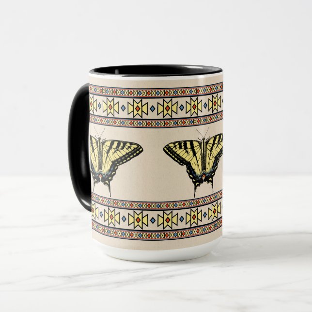 Southwestern Yellow Swallowtail Butterfly Mug (Front Left)