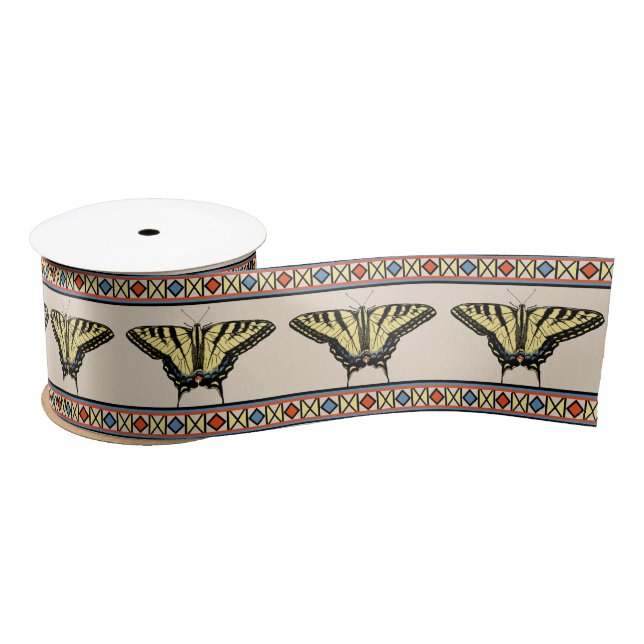 Southwestern Yellow Swallowtail Butterfly Ribbon Satin Ribbon (Spool)
