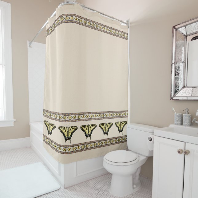 Southwestern Yellow Swallowtail Butterfly   Shower Curtain (In Situ)