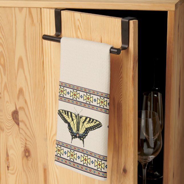 Southwestern Yellow Swallowtail Butterfly   Tea Towel (Thirds Fold)