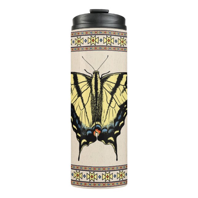 Southwestern Yellow Swallowtail Butterfly Thermal Tumbler (Front)