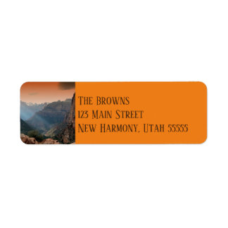 Southwestern Zion Canyon Return Address