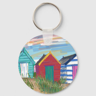 Southwold Beach Huts Key Ring
