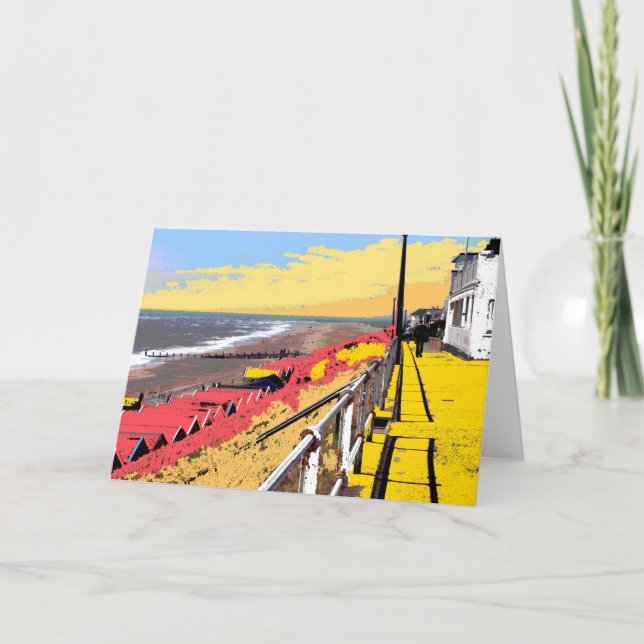 Southwold Promenade Coloured Card (Front)