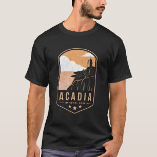 Souvenir Acadia National Park Outfit Retro Hiking T-Shirt