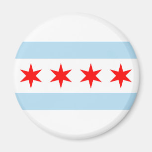 Souvenir Chicago Flag Magnet