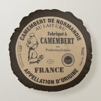 Souvenir de France : Le camembert Round Cushion