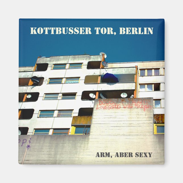 Souvenir from Berlin Kottbusser Tor Kotti Magnet (Front)