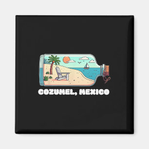 Souvenir From Cozumel Mexico Vacation Travel Men W Magnet