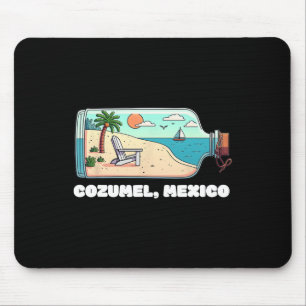 Souvenir From Cozumel Mexico Vacation Travel Men W Mouse Mat