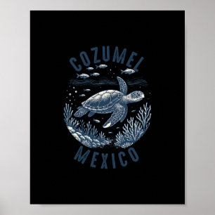 Souvenir From Cozumel Mexico Vacation Travel Men W Poster