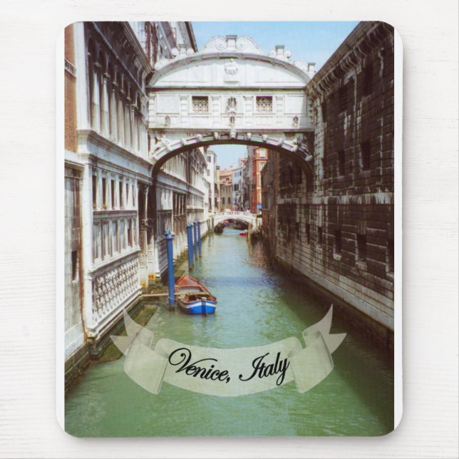 Souvenir from Venice Italy Bridge of Sighs Mouse Mat (Front)