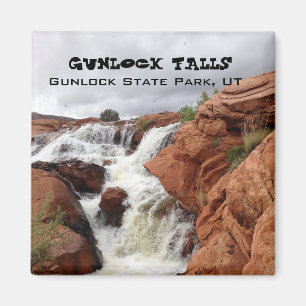 Souvenir Magnet—Gunlock Falls, Gunlock State Park Magnet