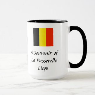 Souvenir Mug - La Passerelle, Liege