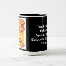Souvenir mug with black exterior