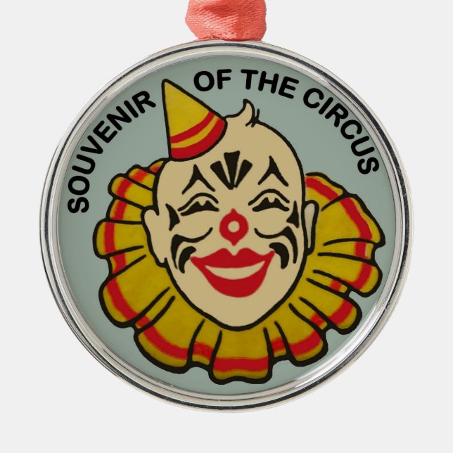 Souvenir of the Circus Metal Tree Decoration (Front)