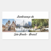Souvenir sticker from São Paulo Brazil
