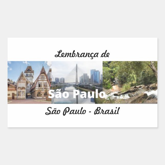 Souvenir sticker from São Paulo Brazil (Front)