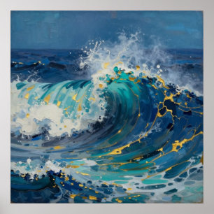Sovereign Ocean Abstract Poster