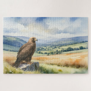 Sovereign of the Crags: Golden Eagle Bird of Prey Jigsaw Puzzle