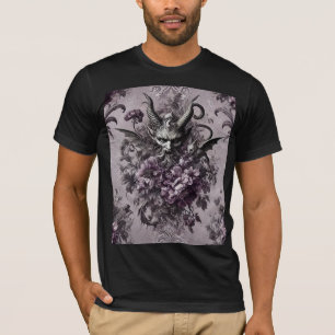 Sovereign of the Undead – Gothic Floral  T-Shirt