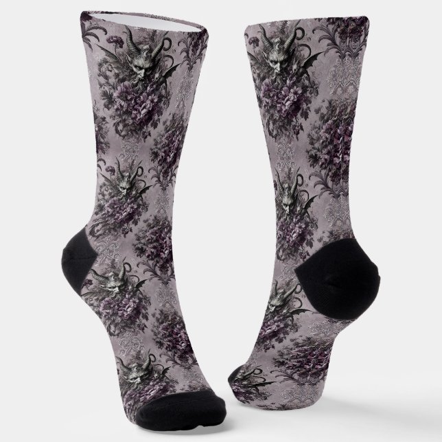 Sovereign of the Undead – Gothic Tapestry Socks (Angled)