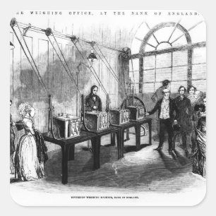 Sovereign Weighing Machine, Bank of England Square Sticker