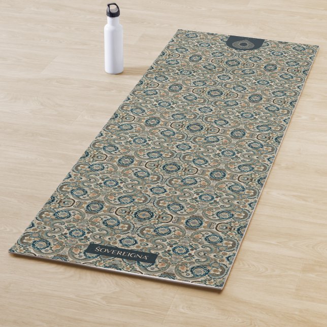 Sovereigna® Maya Wonder Garden #3 Doublefaced Yoga Mat (In Situ)