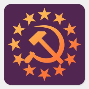 Soviet 3 square sticker