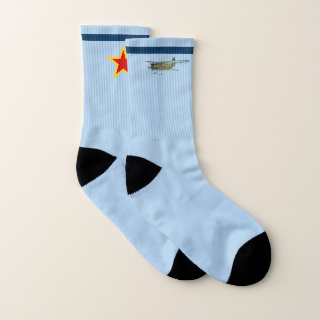 Soviet Antonov AN-2 Aeroplane Socks (Pair)
