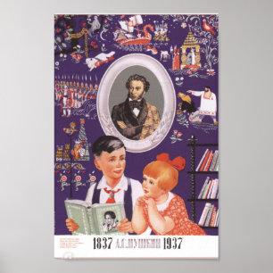 Soviet Book Advertisement Poster