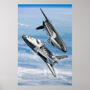Soviet Buran Shuttle Rendezvous Poster