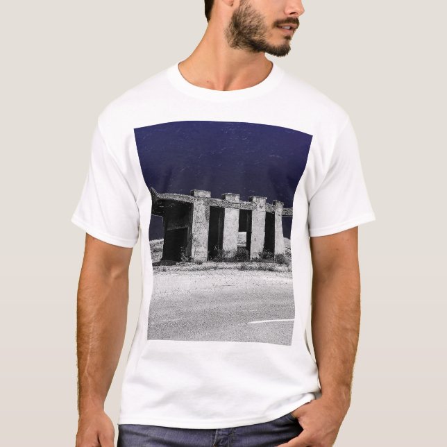 Soviet Bus Stop Graphic T-Shirt (Front)