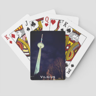 Soviet Era TV Tower - Vilnius, LT Playing Cards