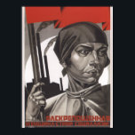 Soviet Gender Equality Propaganda Poster<br><div class="desc">Gender Equality propaganda poster</div>