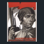 Soviet Gender Equality Propaganda Poster<br><div class="desc">Gender Equality propaganda poster</div>