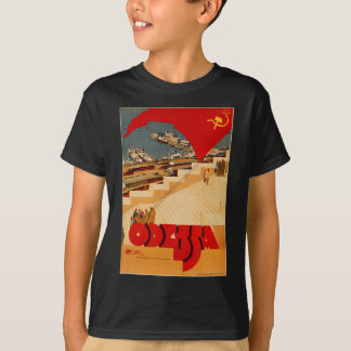 Soviet Odessa Ukraine Cccp Ussr Vintage Poster  T-Shirt