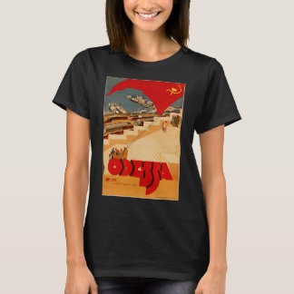 Soviet Odessa Ukraine Cccp Ussr Vintage Poster  T-Shirt