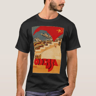 Soviet Odessa Ukraine Cccp Ussr Vintage Poster  T-Shirt